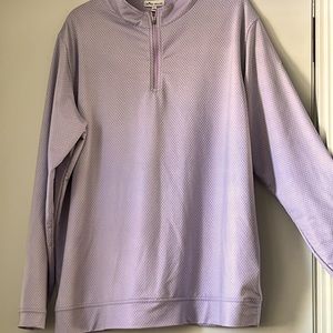 Lavender Peter millar 1/4 zip geometric pullover soft comfortable shirt.